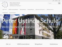 Tablet Screenshot of peter-ustinov-schule.de